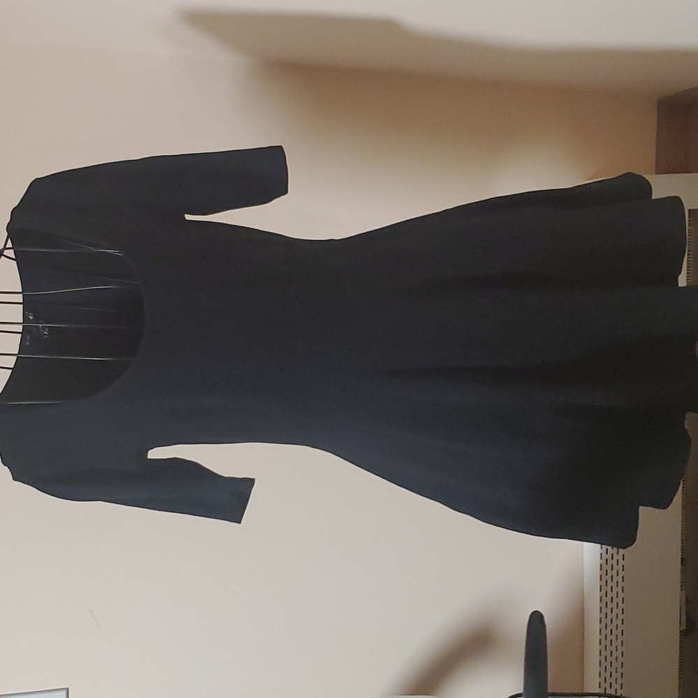 H&M cotton little black dress size S